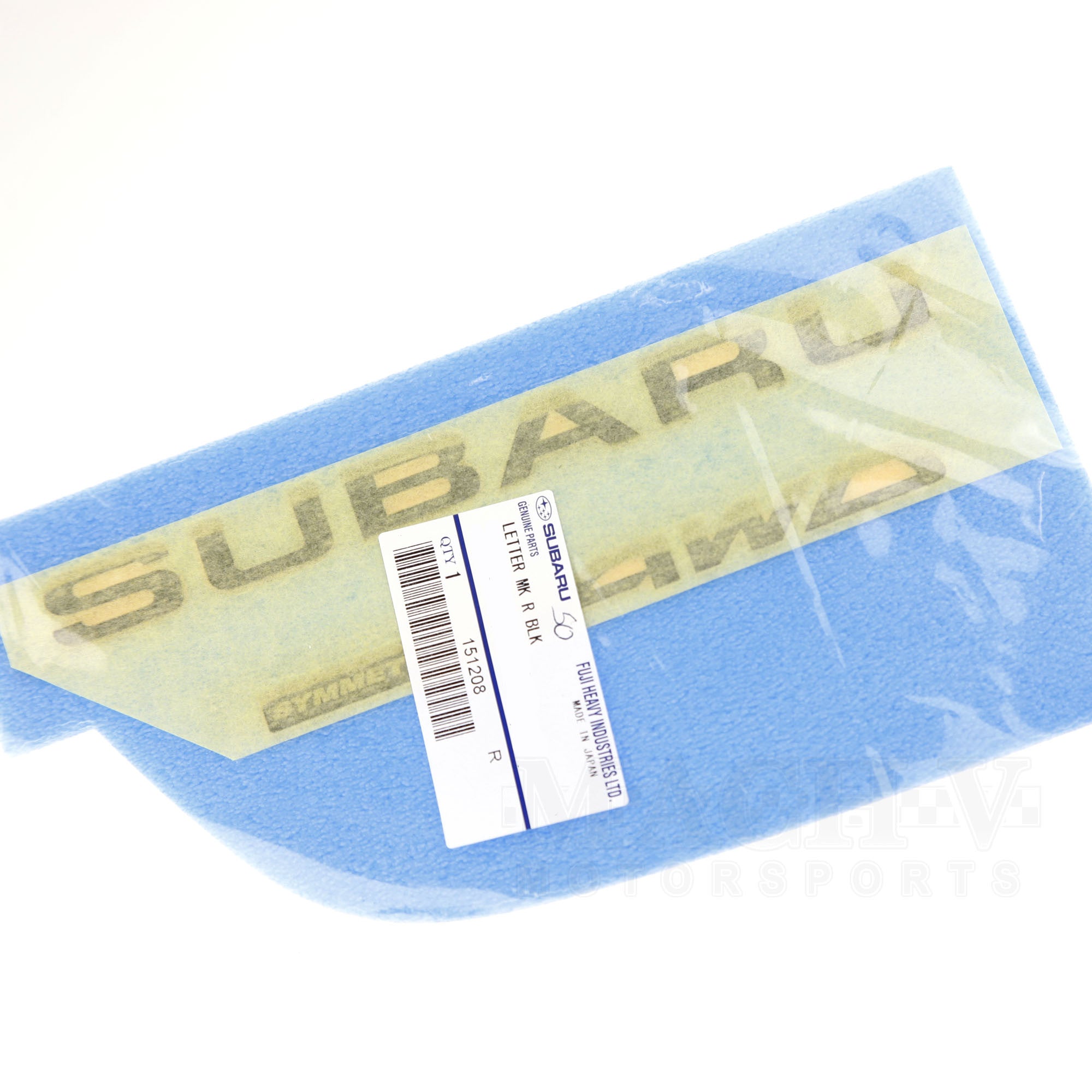 Black 2015-2021 WRX/STI Subaru Trunk Badge 