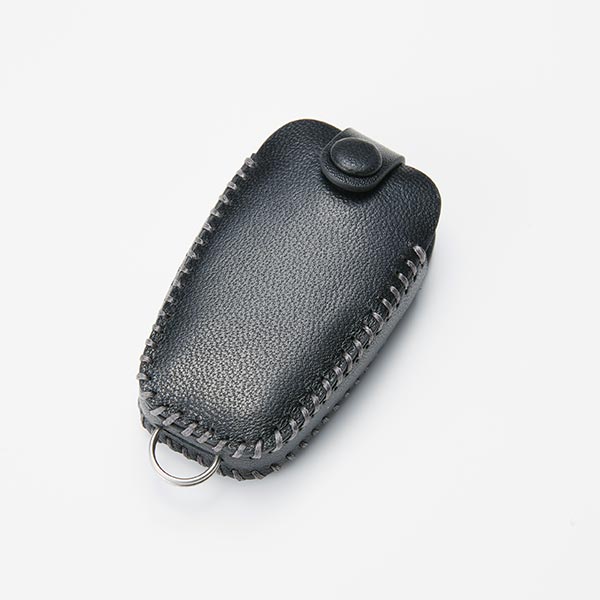 Leather Key Pouch Black
