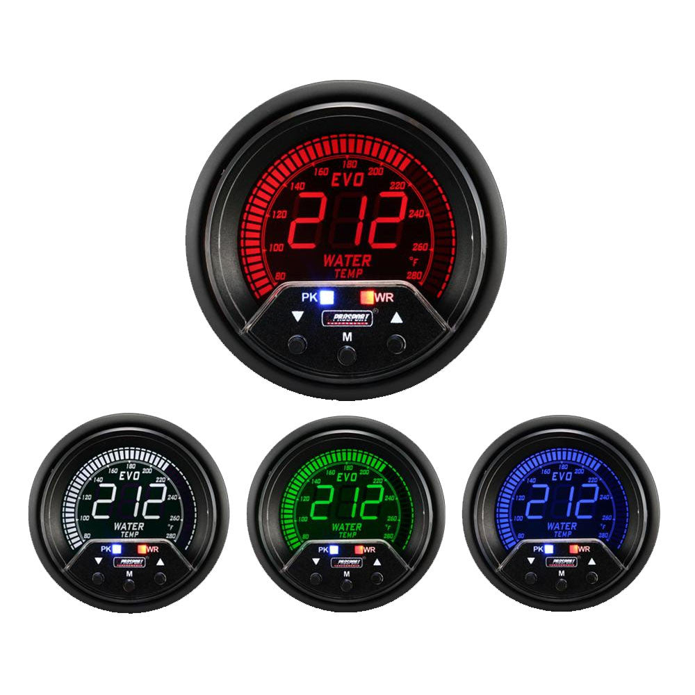 Prosport Premium Evo 60mm Water Temp Gauge