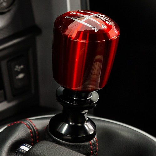 Qualifier Black With Red 6 Speed Reverse Up Left Shift Knob
